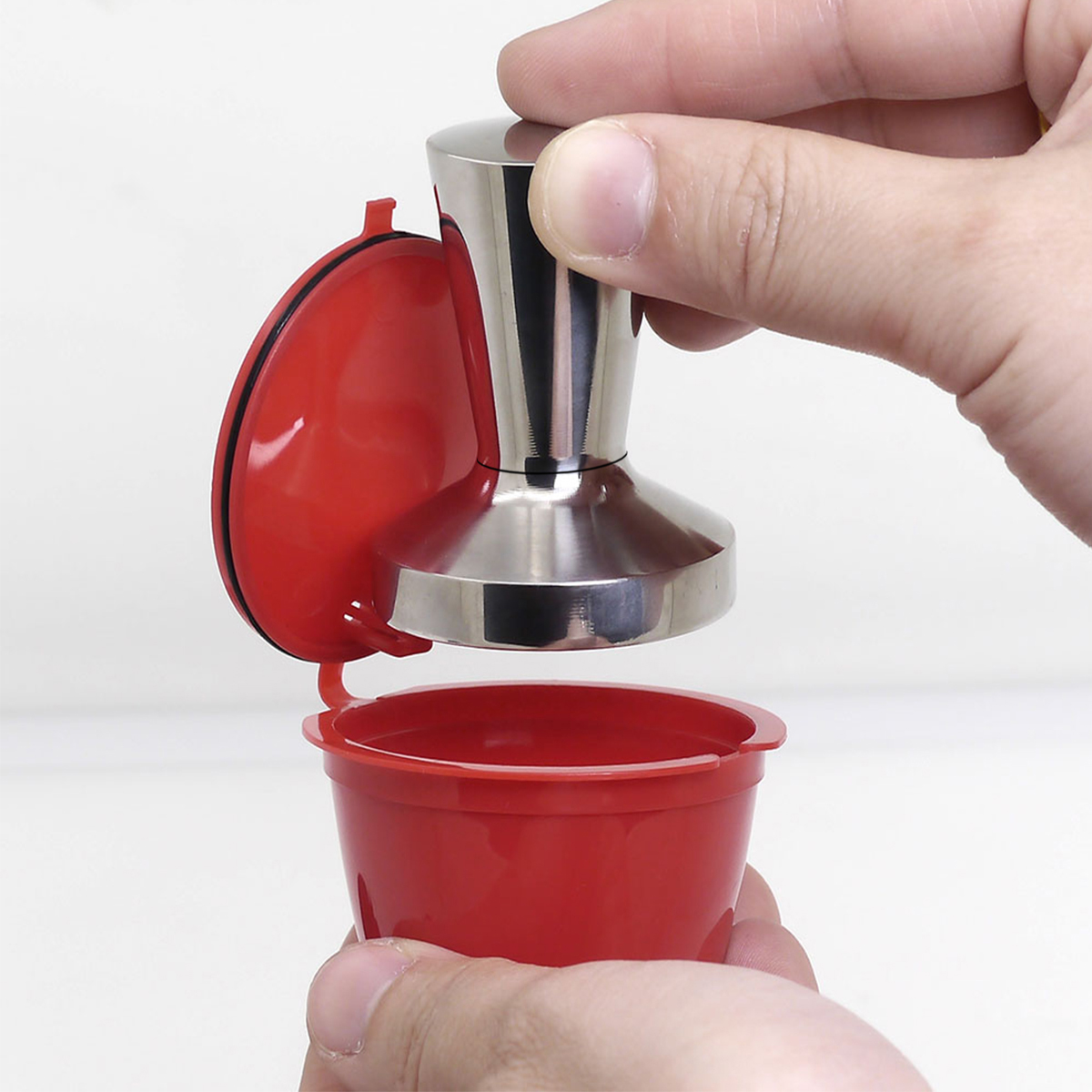 Espresso Tamper Set - Aço inoxidável inteligente dolce gusto calcadeira