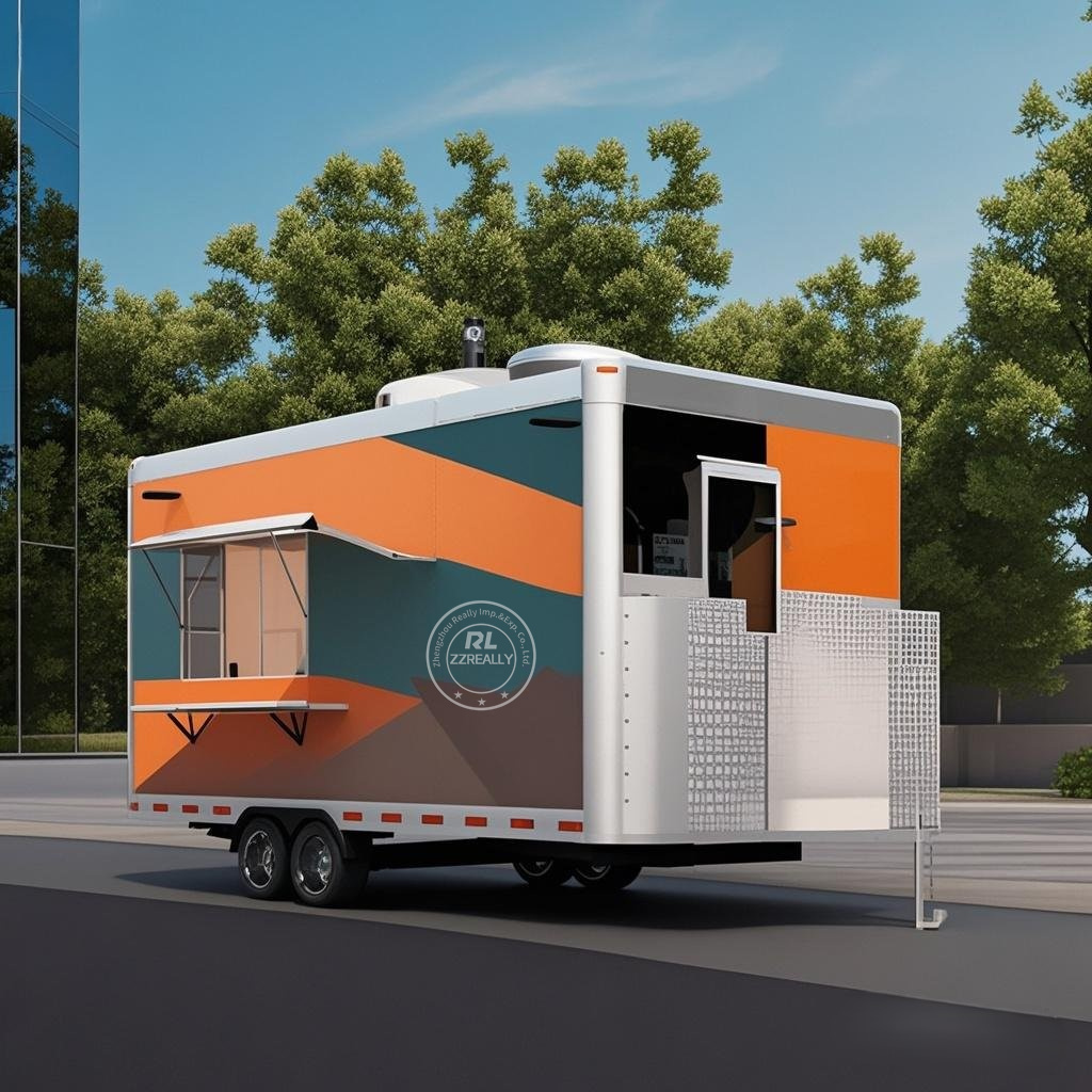 Mobile Coffee Van Equipment - Lanche caminhão de comida rápida cozinha
