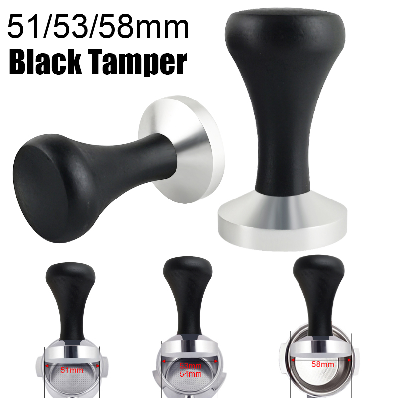Espresso Tamper Set - 51mm/53mm/58mm espresso calcadeira alça de madeira