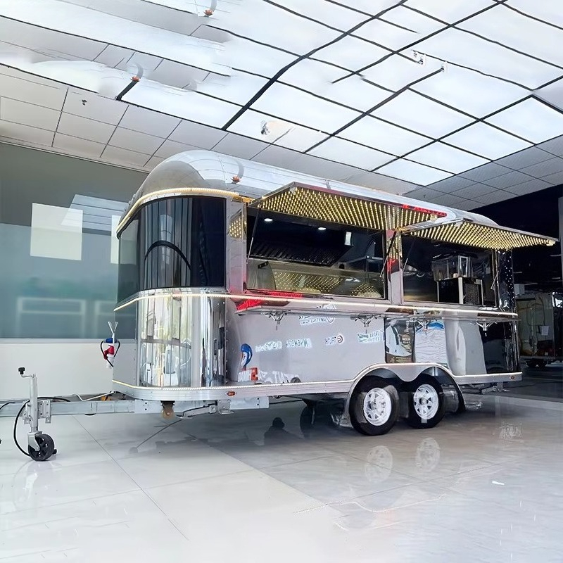 Mobile Coffee Van Equipment - Trailer de Food Truck Personalizado Totalmente