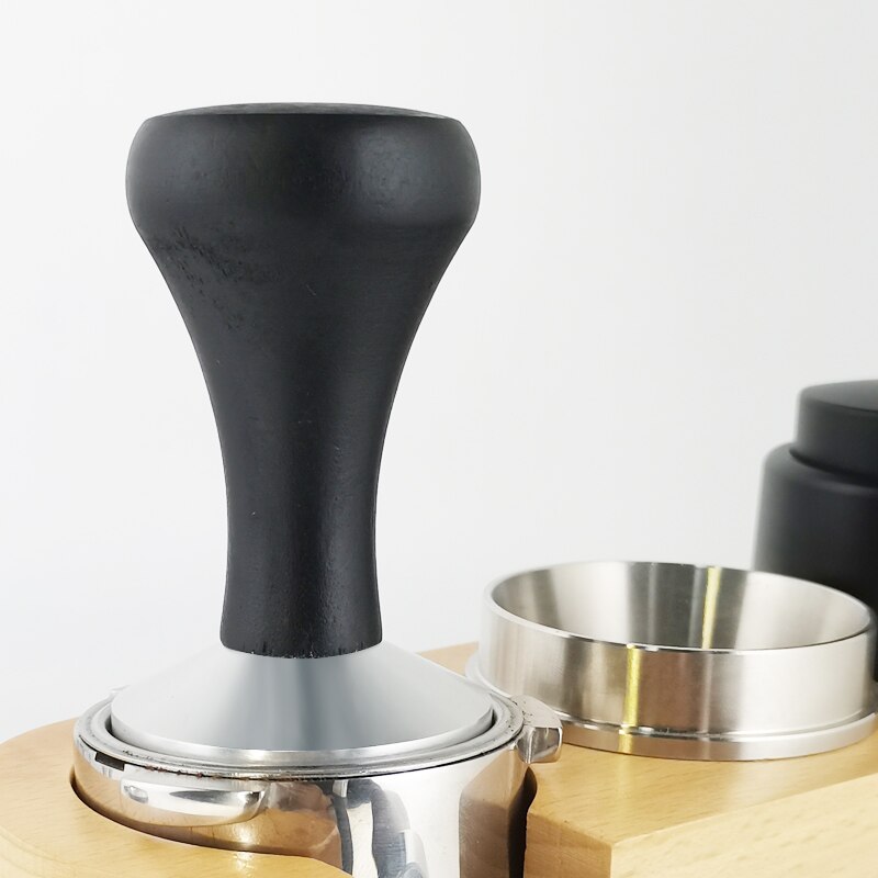 Espresso Tamper with Black Woo - Espresso Tamper Set avaliação e preço