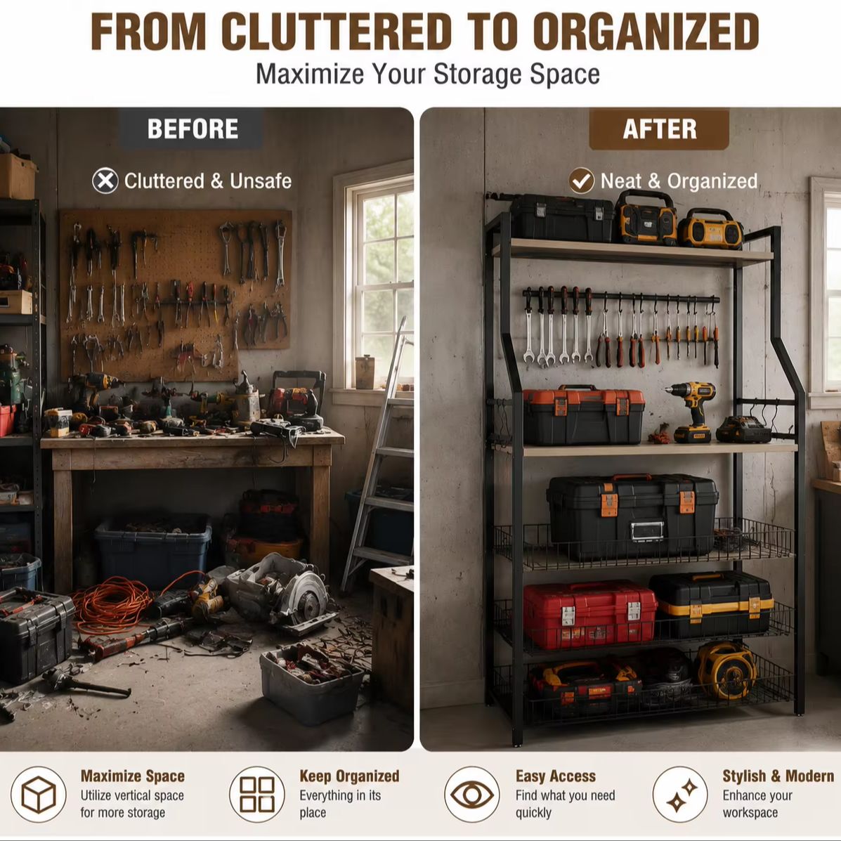 Estante de Cozinha de 5 Níveis - Coffee Equipment Organizer avaliação e preço
