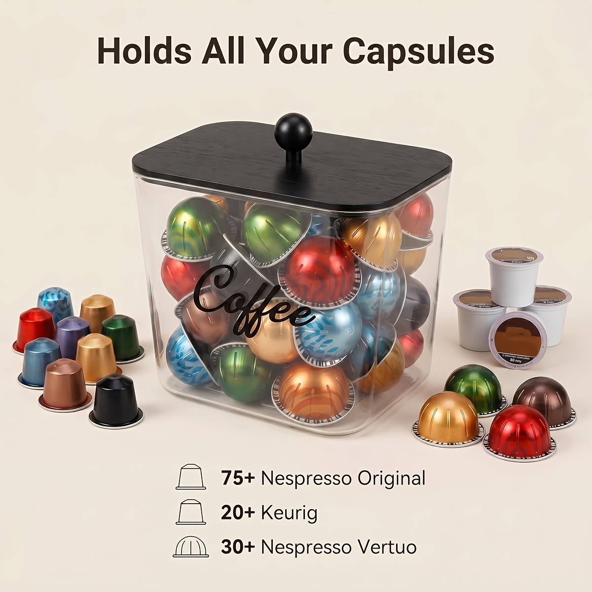 Suporte para Cápsulas de Café  - Coffee Equipment Organizer avaliação e preço