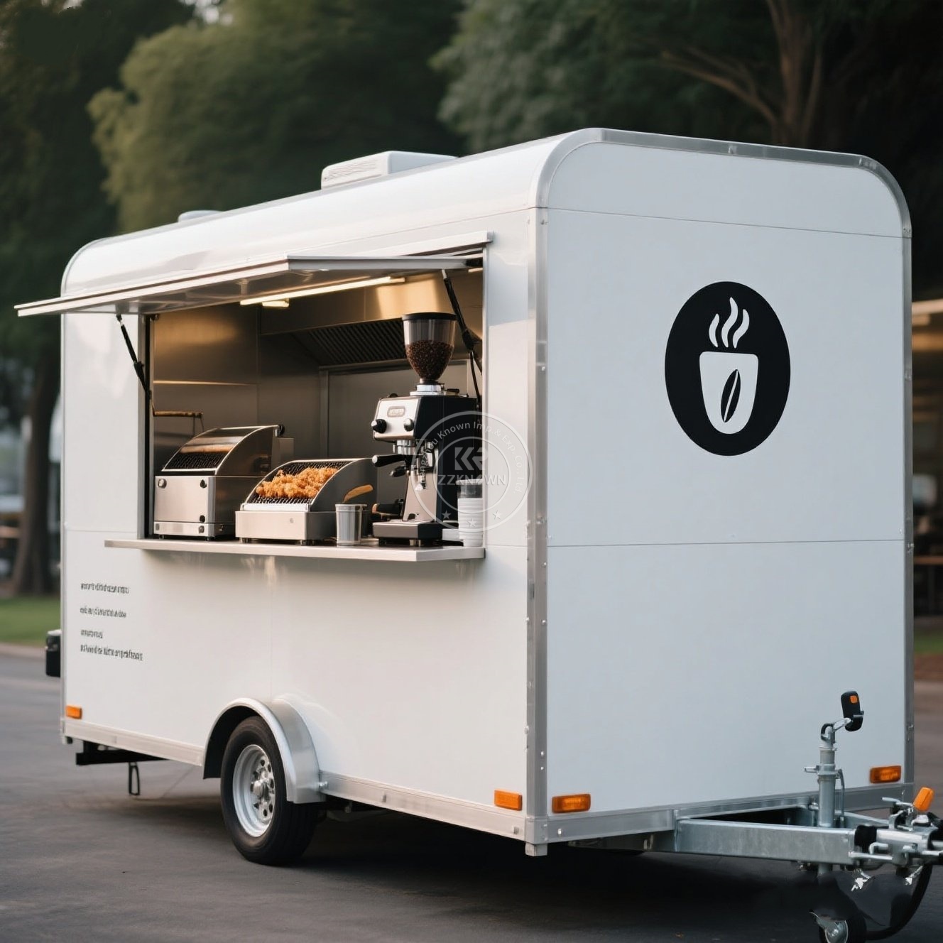 Grande van de café personaliza - Mobile Coffee Van Equipment avaliação e preço