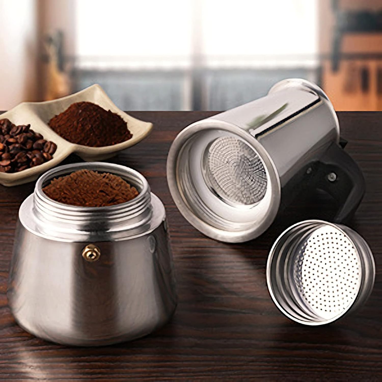 4/6/9 Xícaras Moka Pot Caffe M - Coffee Equipment For Sale avaliação e preço