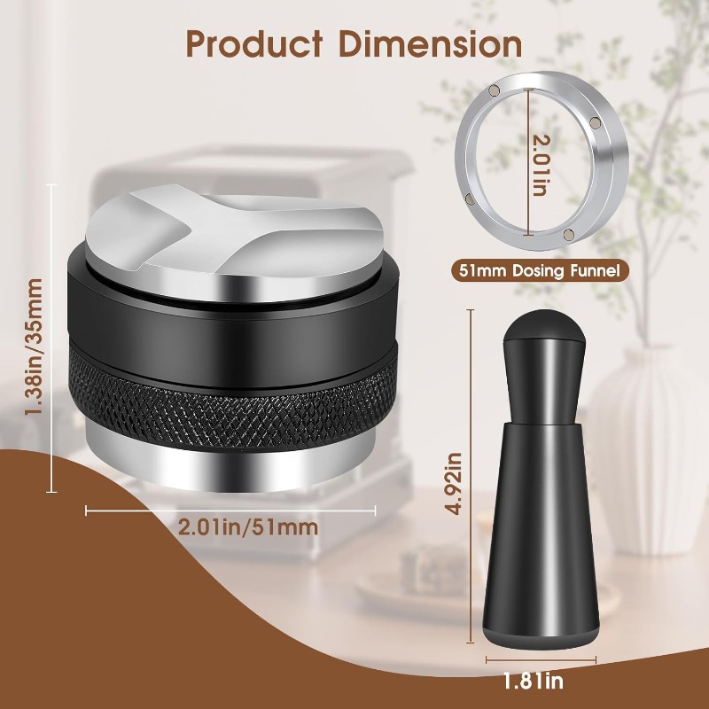 Conjunto de Espresso de 5 peça - Espresso Tamper Set avaliação e preço