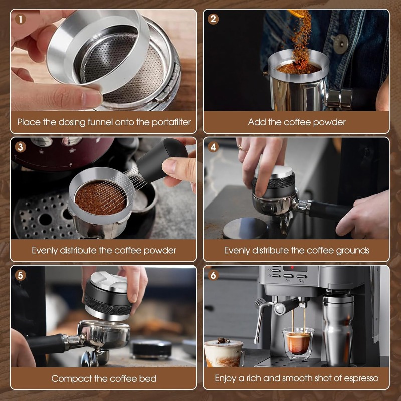 Conjunto de Espresso de 5 peça - Espresso Tamper Set avaliação e preço